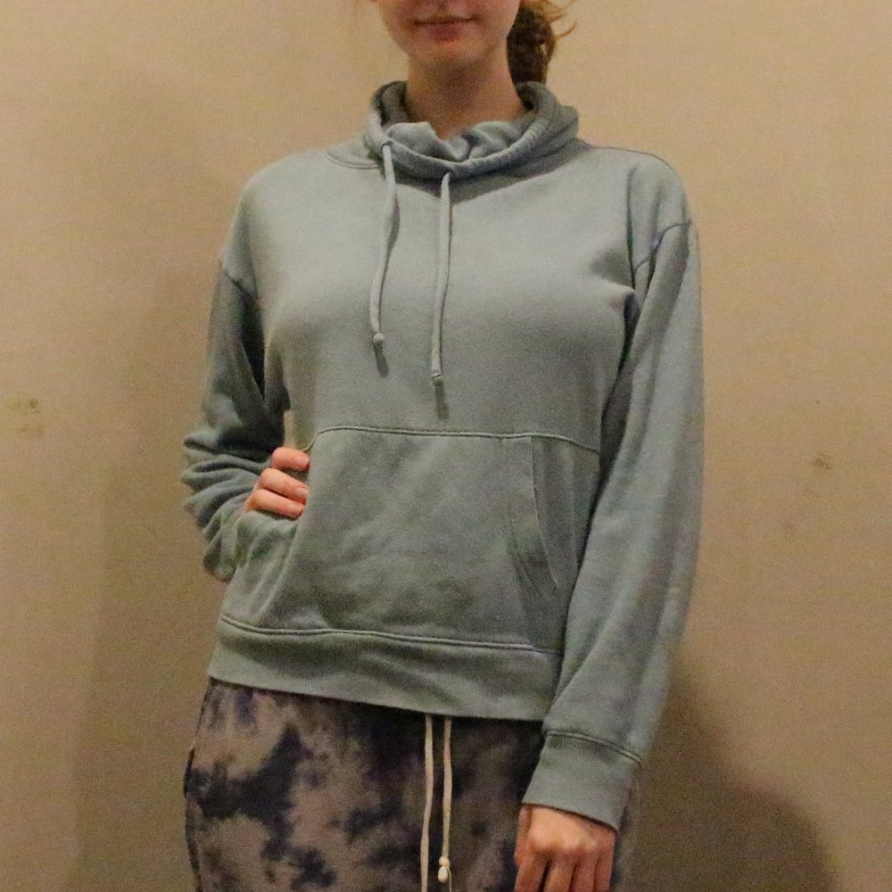 The Lounge Life Softest Fleece Blue Turtleneck